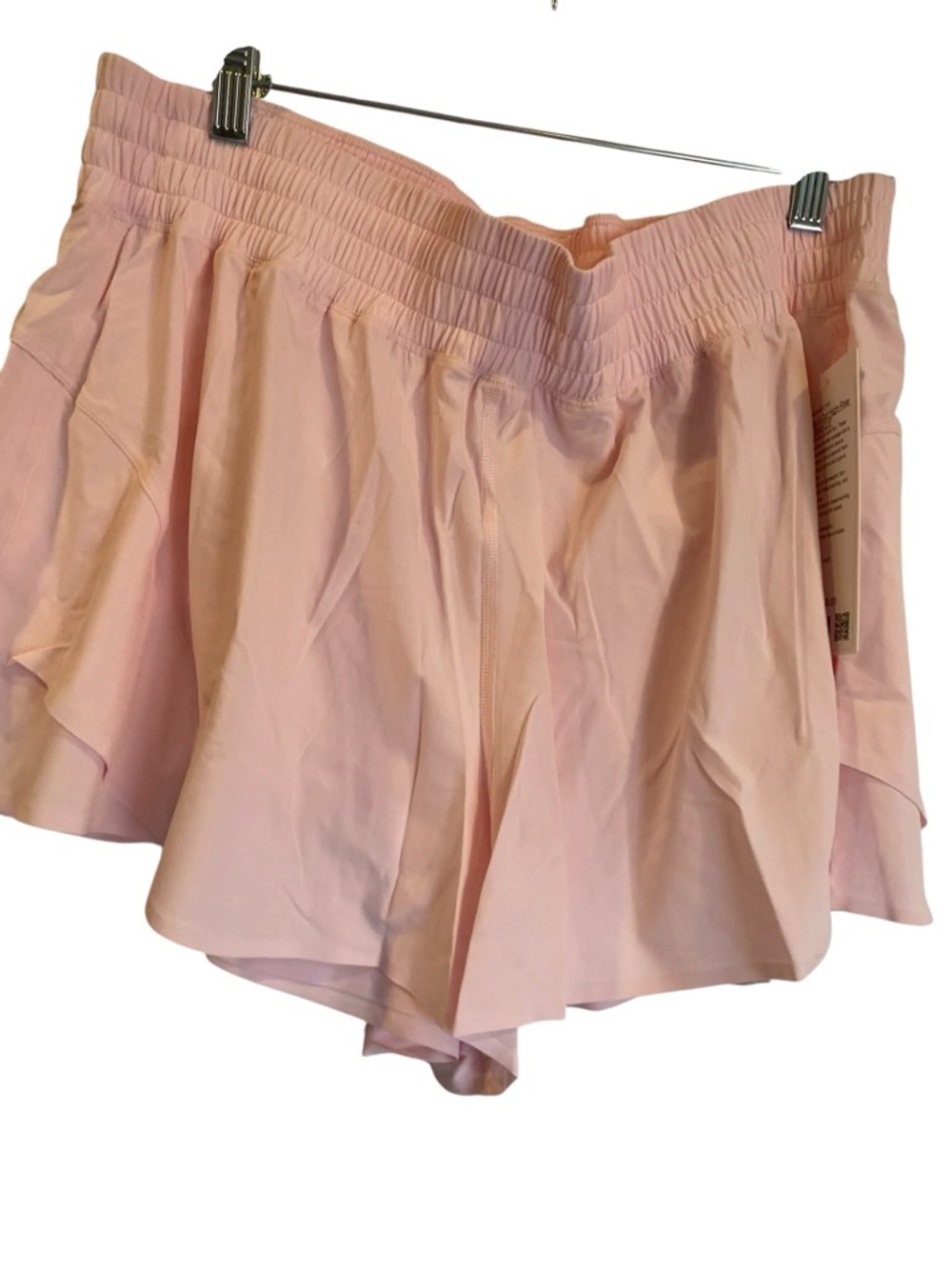 78. NWT Lululemon shake it out HR run shorts PINK PEARL Size XL